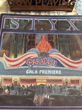 Styx's 1981 chart-topping album, Paradise Theatre. Vinyl Record